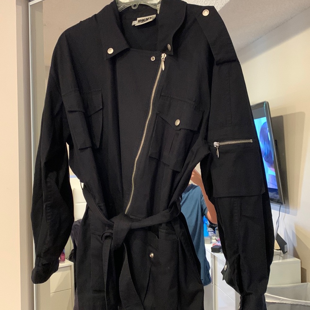 DKNY belted jacket
